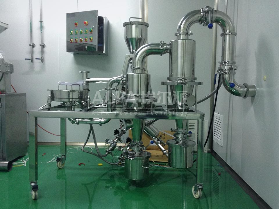 Jet mill production line of API for a pharmaceutical company in Jilin Province