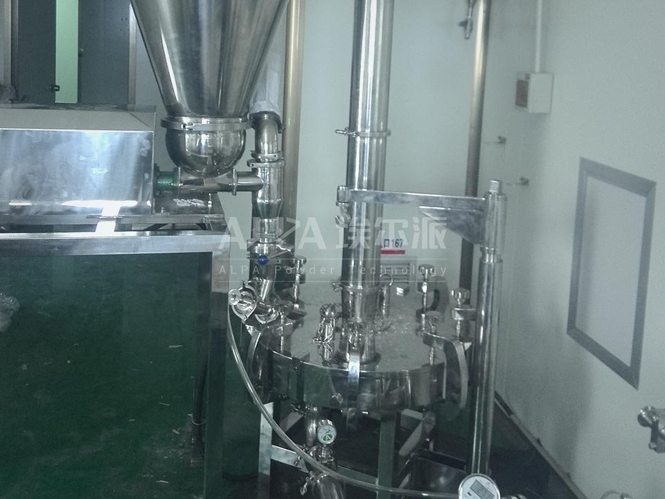 API production line of jet mill for a pharmaceutical company